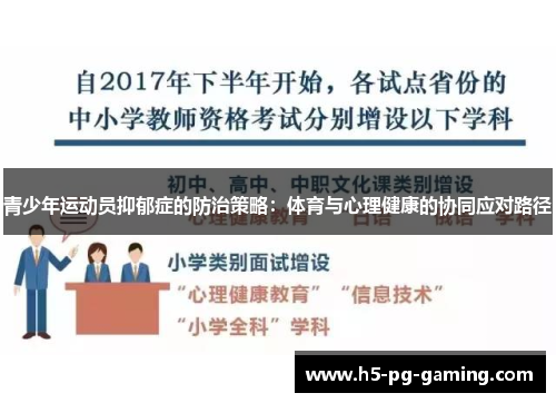 青少年运动员抑郁症的防治策略：体育与心理健康的协同应对路径